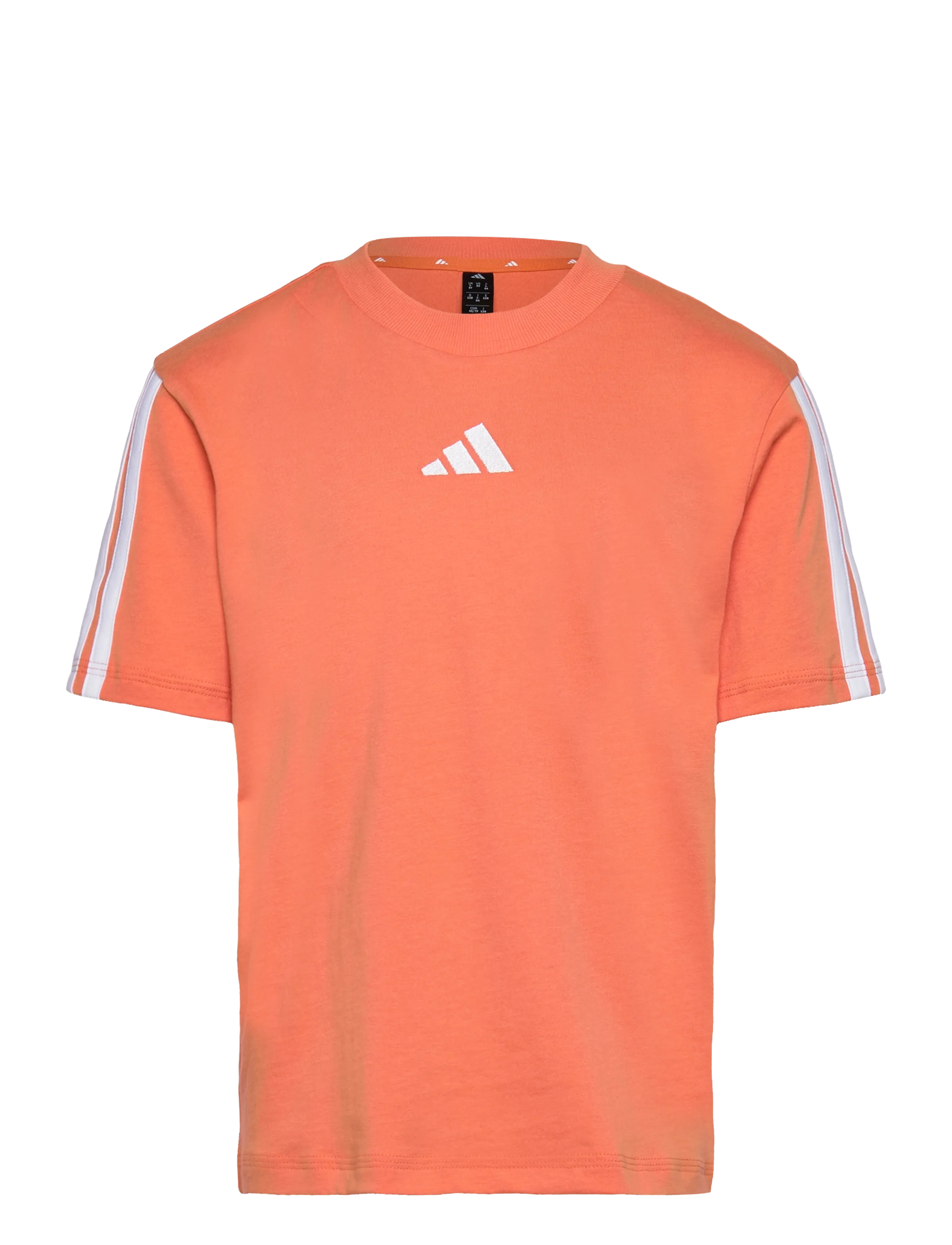 adidas Sportswear J 3S TEE 160 - Riided - DUOR/WHITE / coral