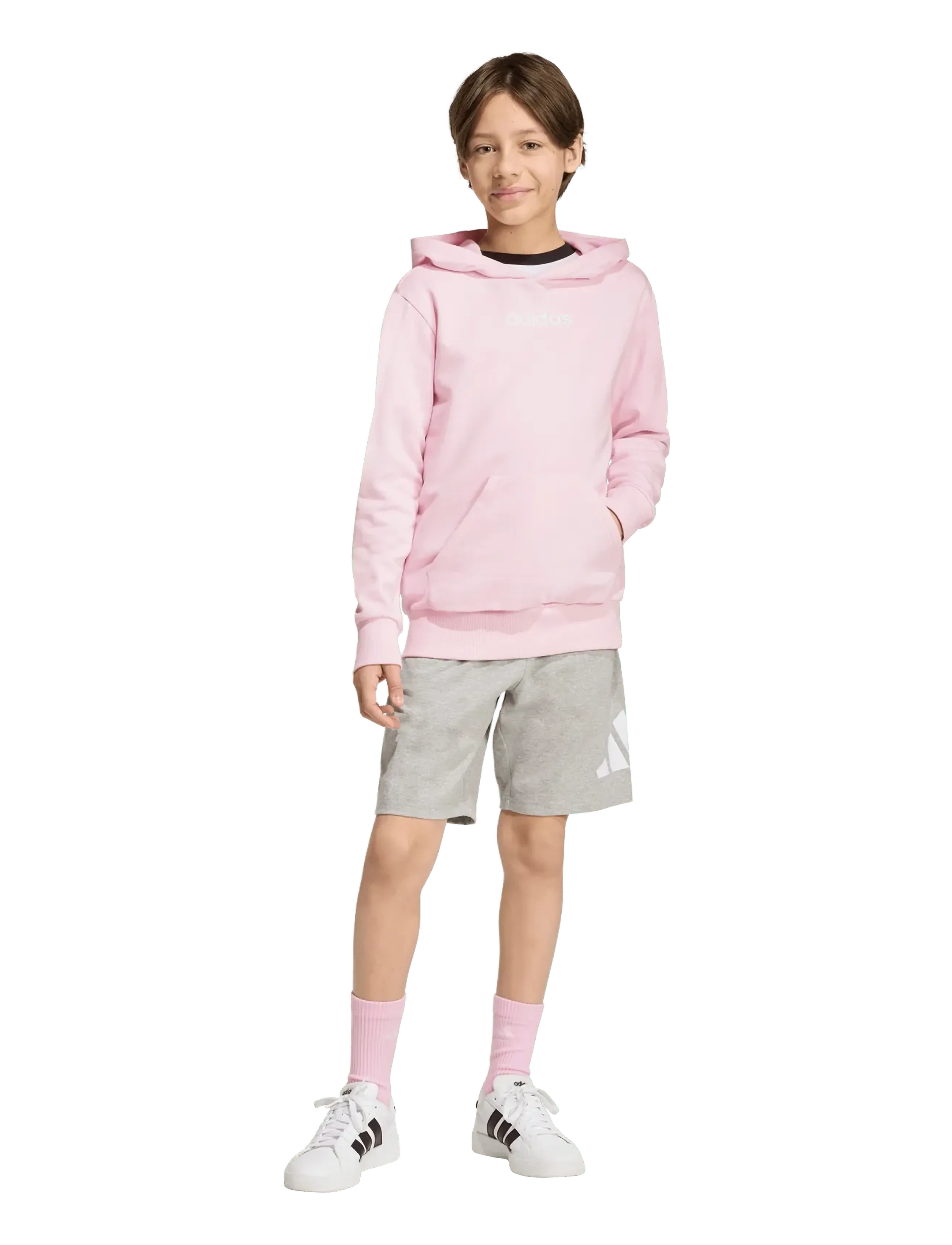 adidas Sportswear J Lin Fl Hd, 164, Rosa, Kinder