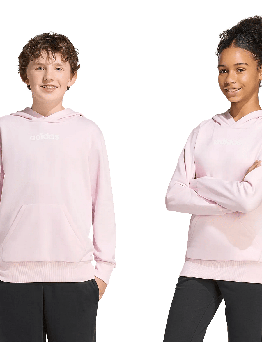 adidas Sportswear - J LIN FL HD - kapuutsiga dressipluusid - clpink/white - 2