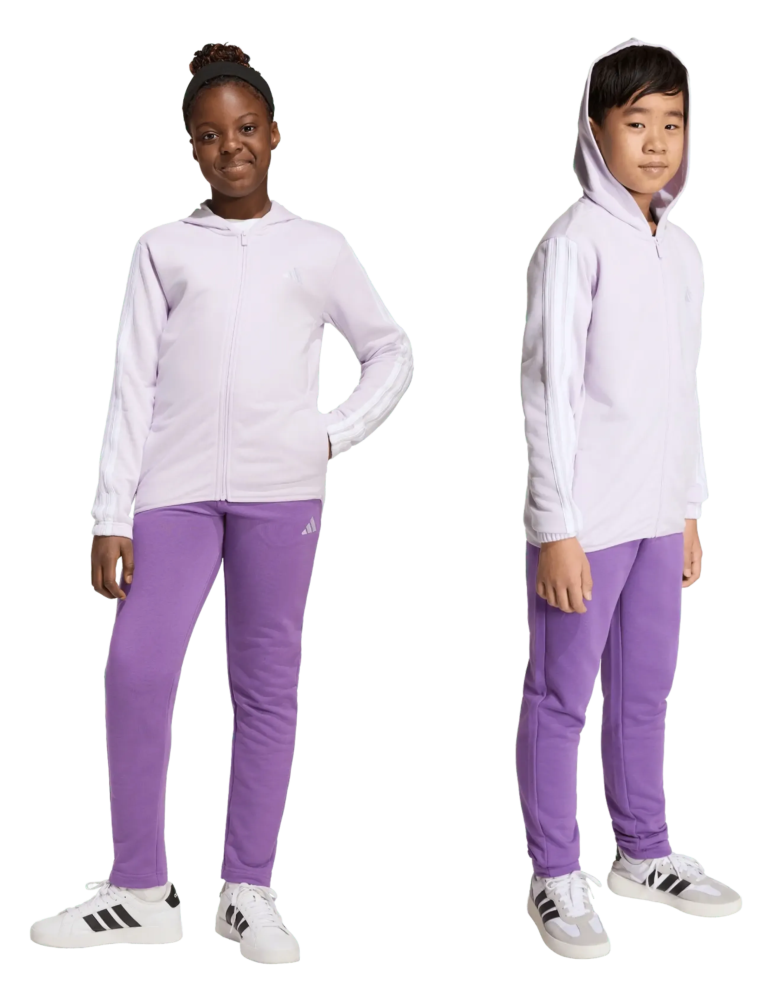 adidas Sportswear - J 3S FT TS 220 - joggingsæt & matchende sæt - icelav/white - 5