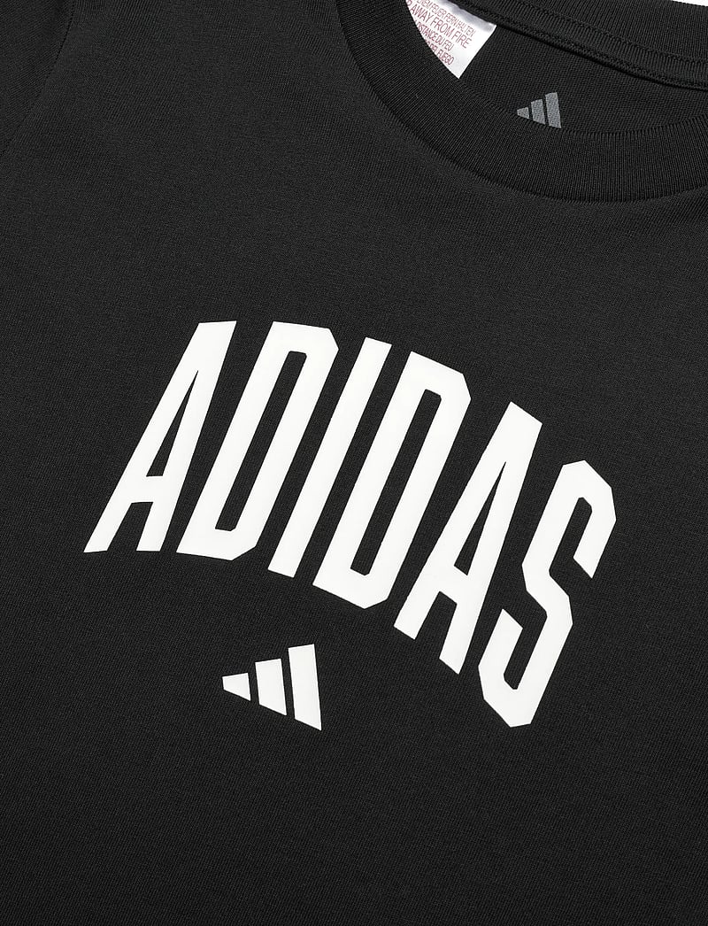 adidas Sportswear - J COLLEG T - sporttoppar - black/owhite - 2