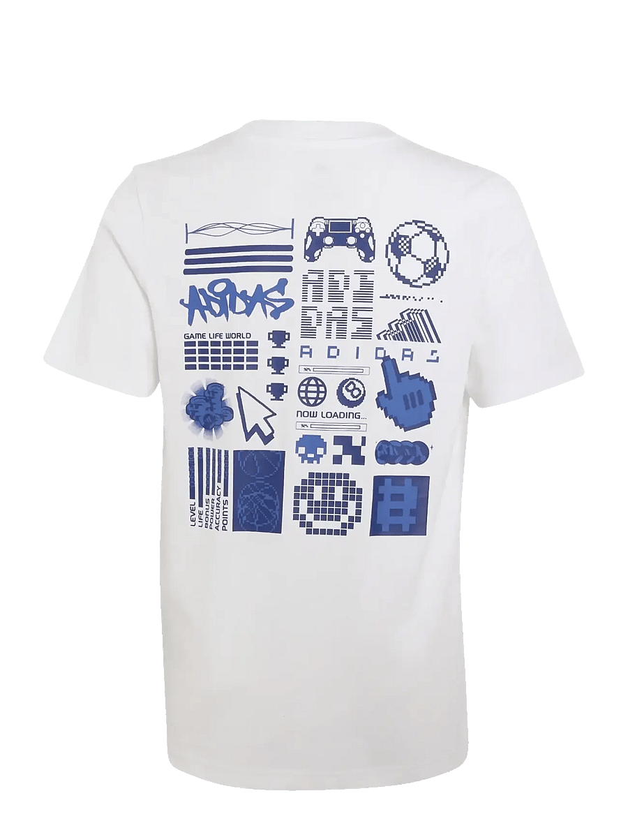 adidas Sportswear - J GAME T 2 - lühikeste varrukatega t-särgid - white - 1