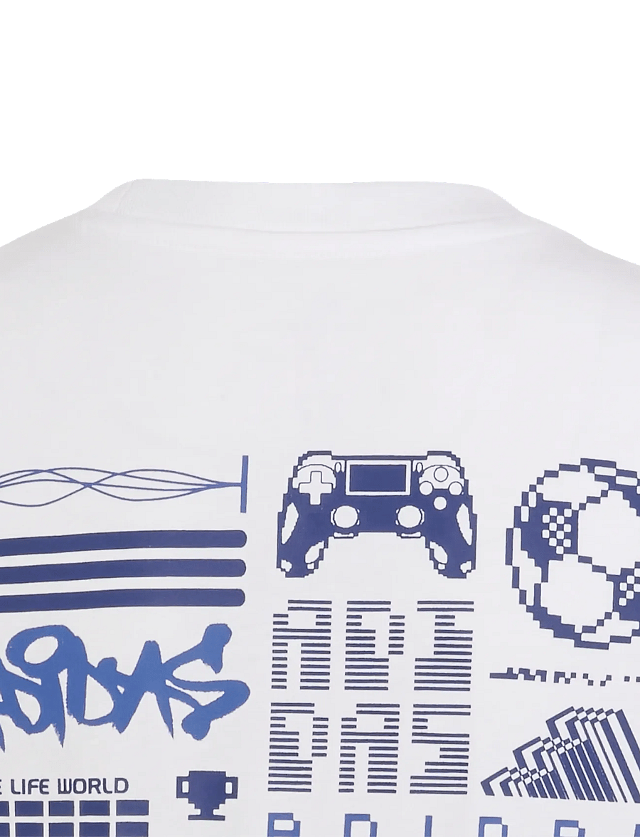 adidas Sportswear - J GAME T 2 - lühikeste varrukatega t-särgid - white - 3