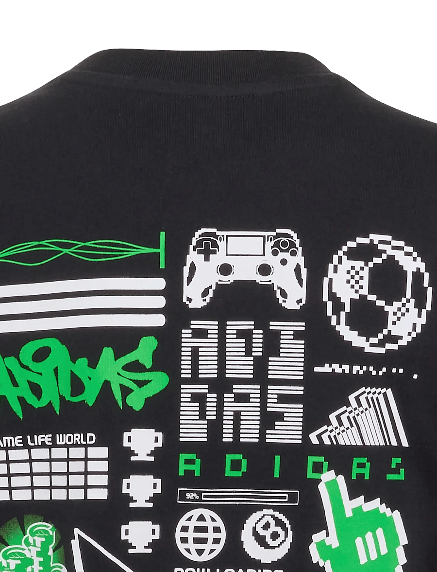 adidas Sportswear - J GAME T 2 - lühikeste varrukatega t-särgid - black - 2