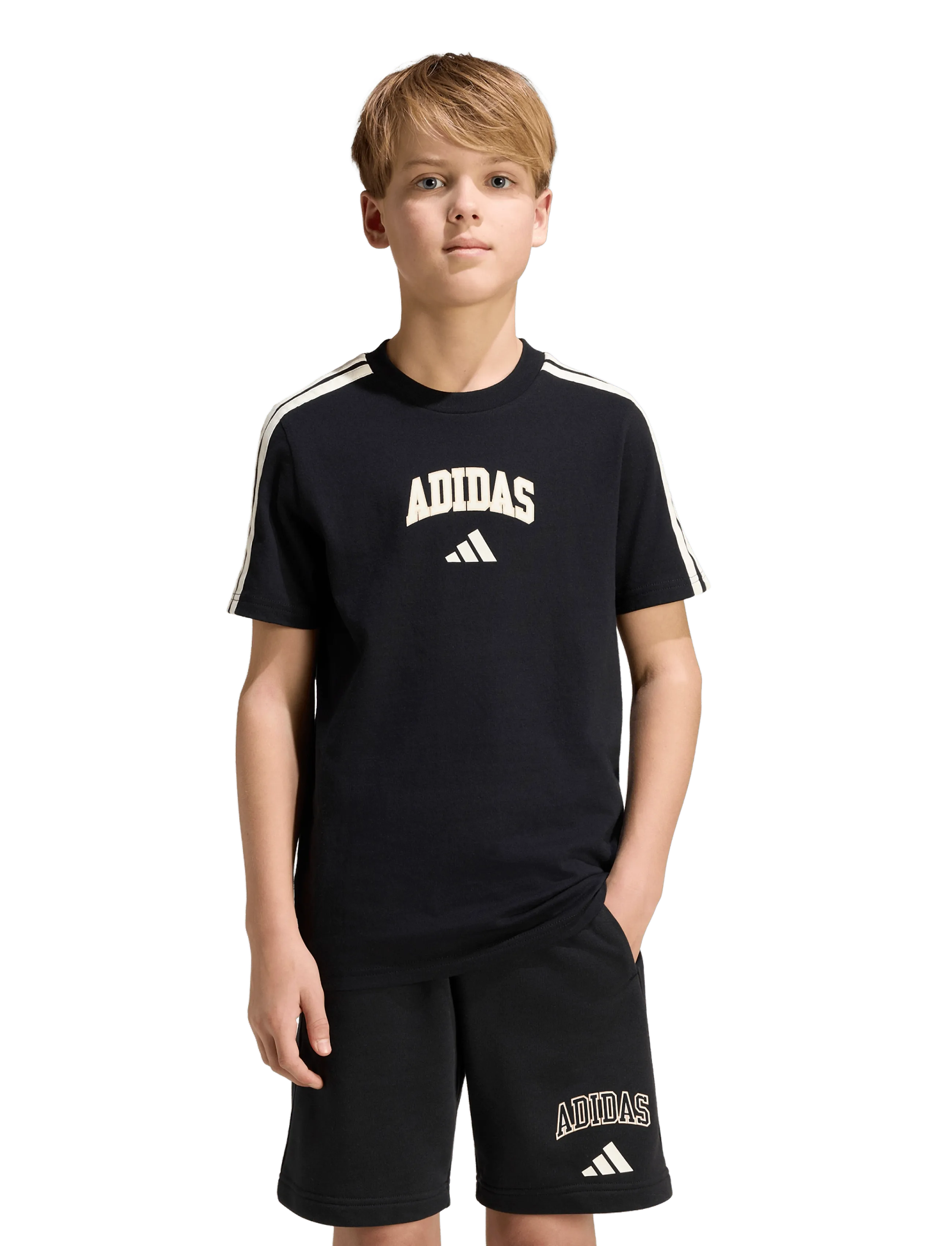 adidas Sportswear - J COLLEG T - sportoberteile - black - 4