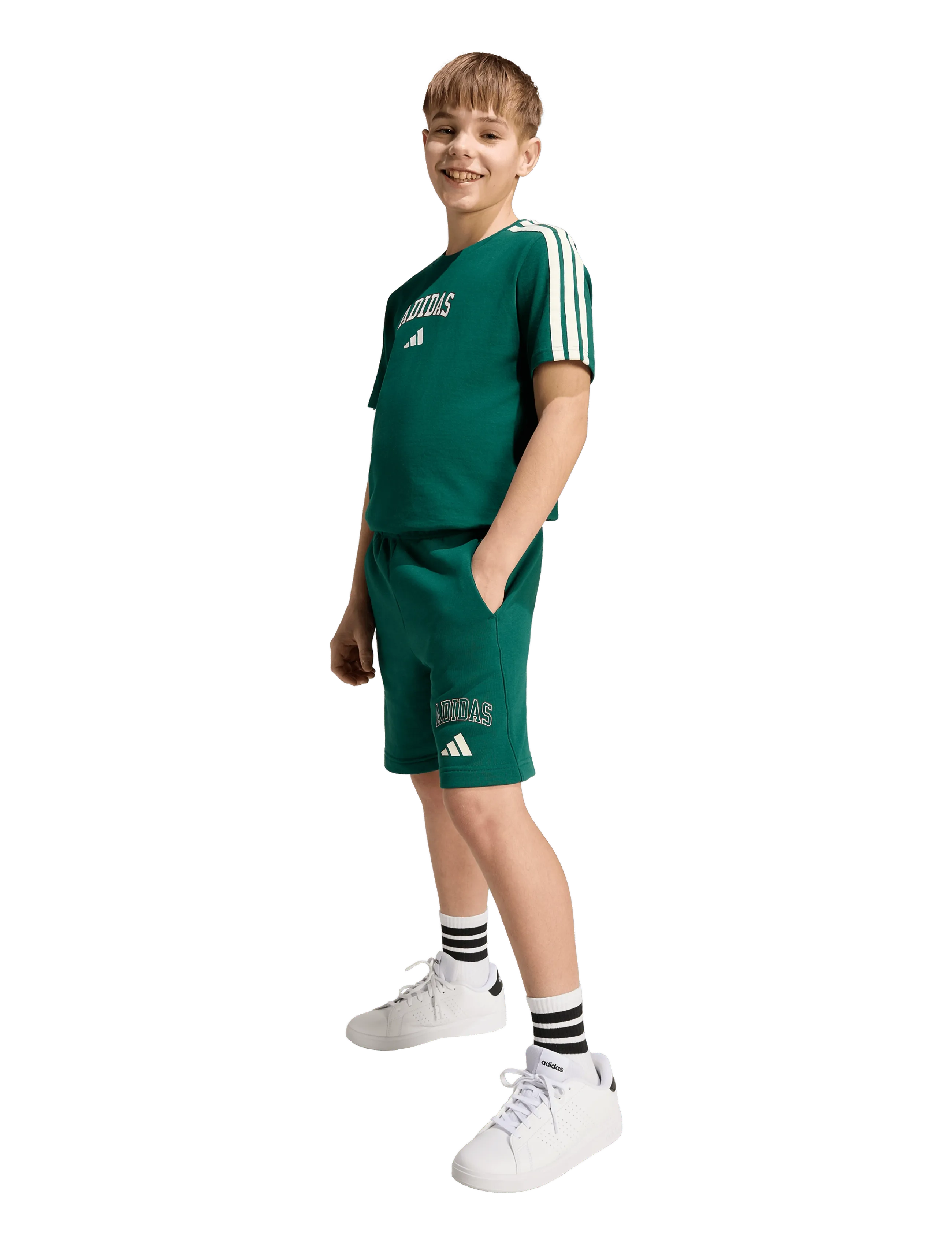 adidas Sportswear J Colleg T, Børn, College T-shirt, Grøn, Str: 176