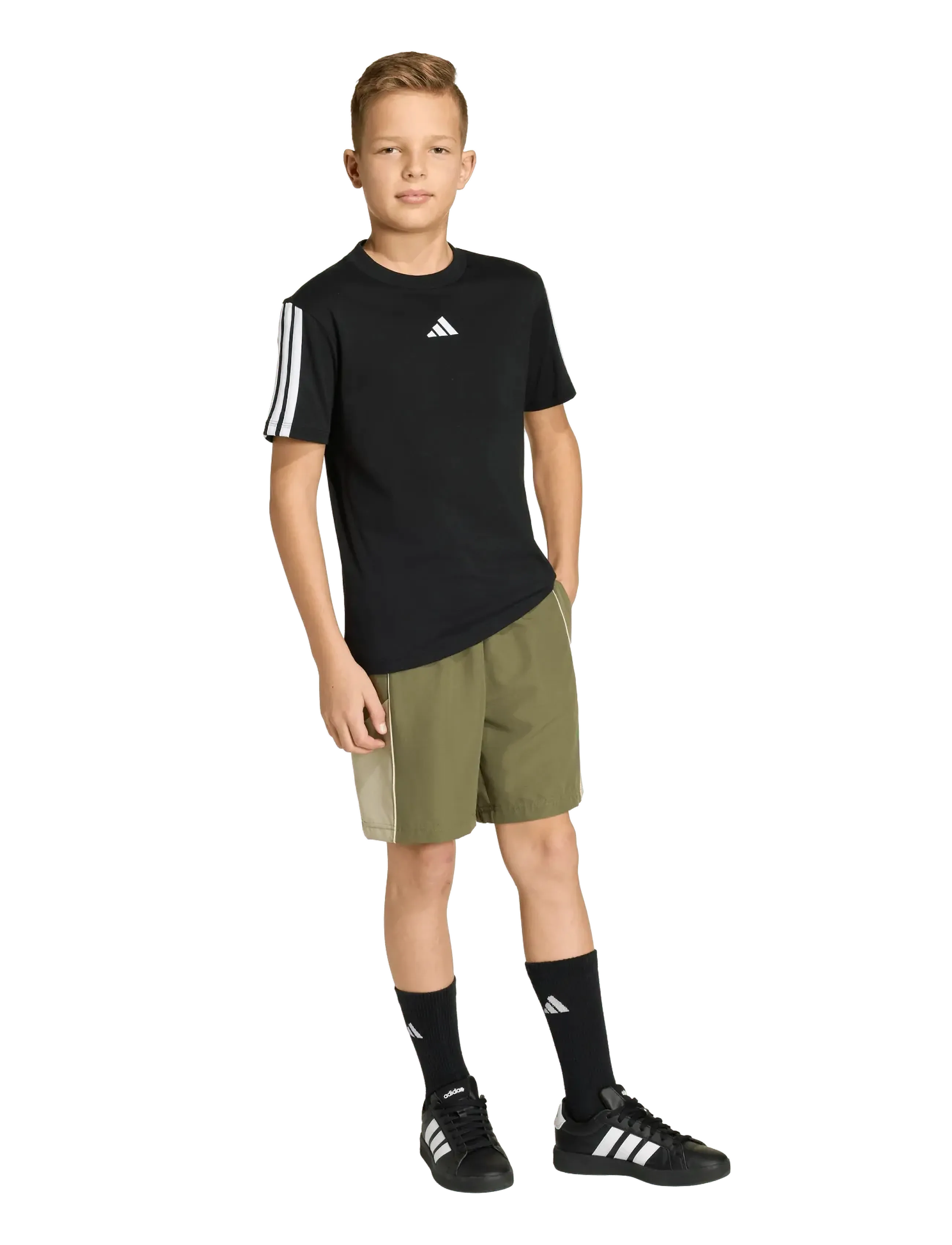 adidas Sportswear J Cb Wv Short, 164, Shorts, Khakigrün - Sport Kinder