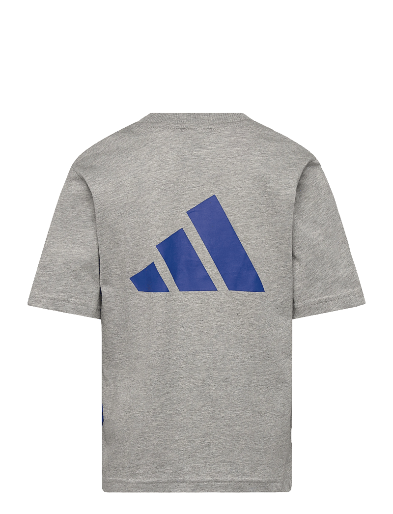 adidas Sportswear - J CB T - kortærmede t-shirts - mgreyh/royblu/globlu - 1