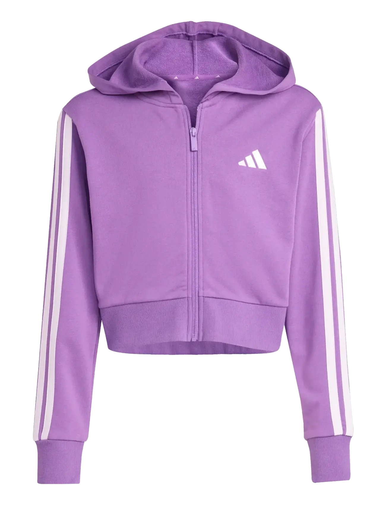 adidas Sportswear JG 3S FT FZ CRO - Kapuzenpullover - ACTPUR/ICELAV / purple