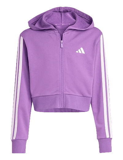 adidas Sportswear JG 3S FT FZ CRO - Kapuzenpullover - ACTPUR/ICELAV / purple