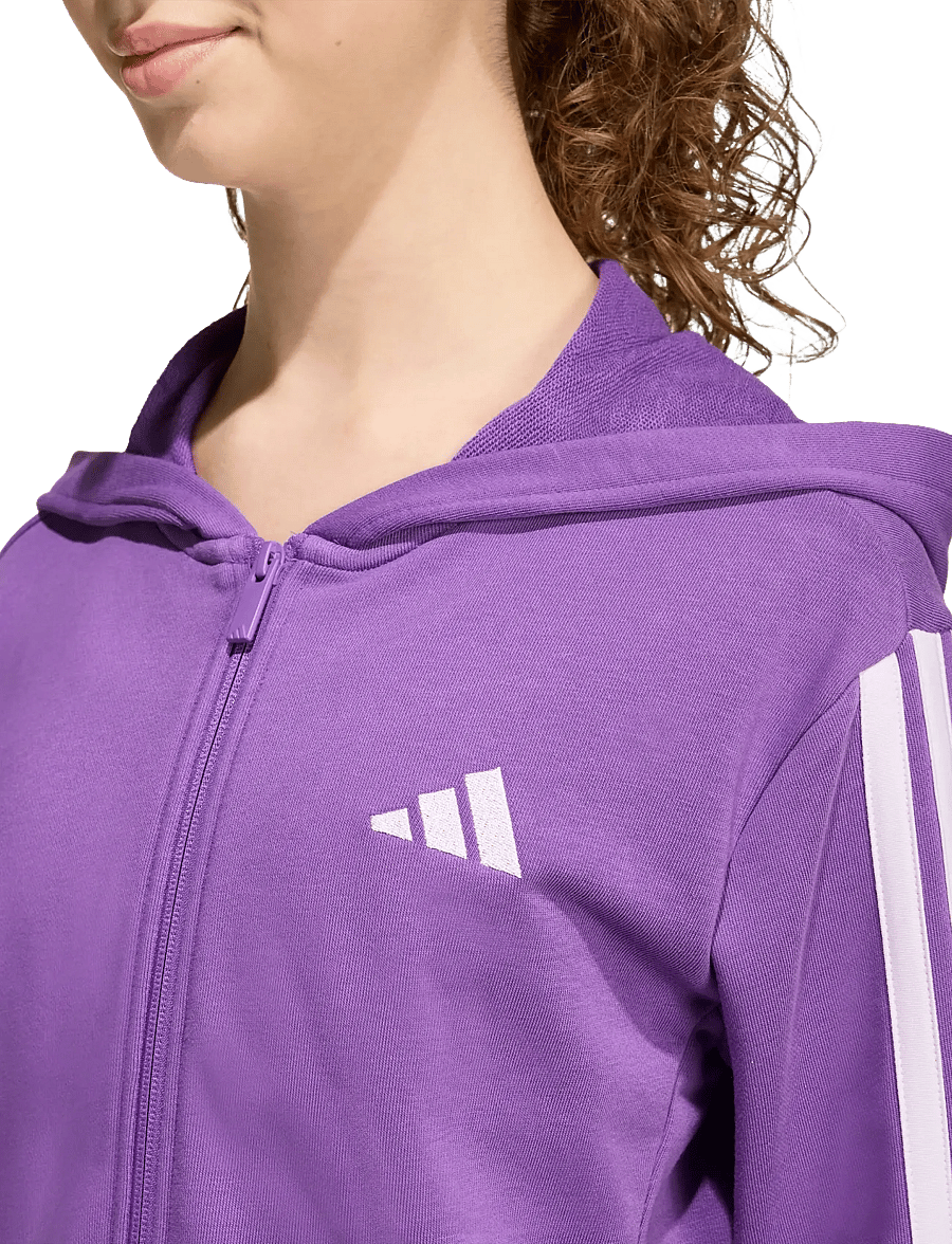 adidas Sportswear - JG 3S FT FZ CRO - kapuutsiga dressipluusid - actpur/icelav - 4