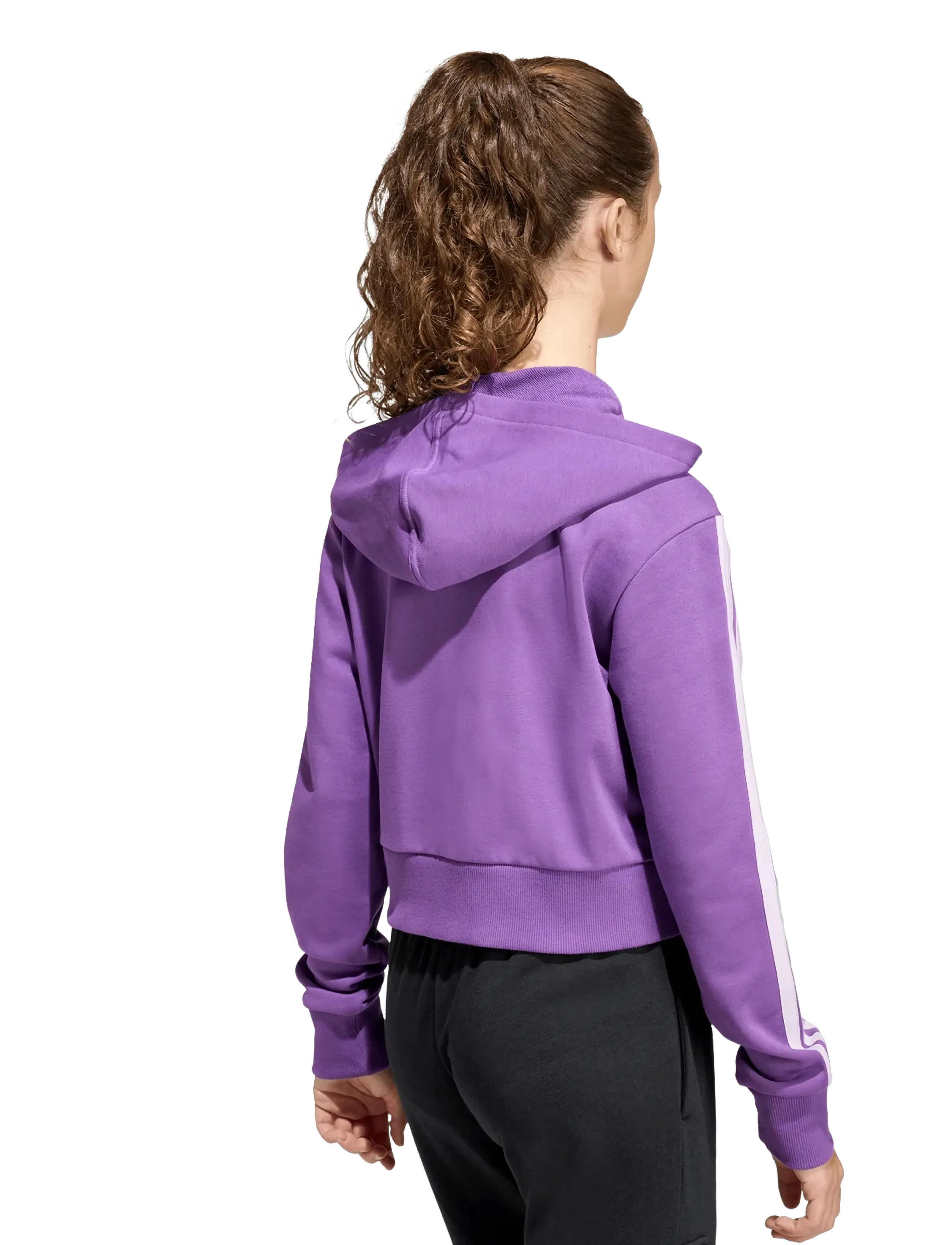 adidas Sportswear - JG 3S FT FZ CRO - kapuzenpullover - actpur/icelav - 5