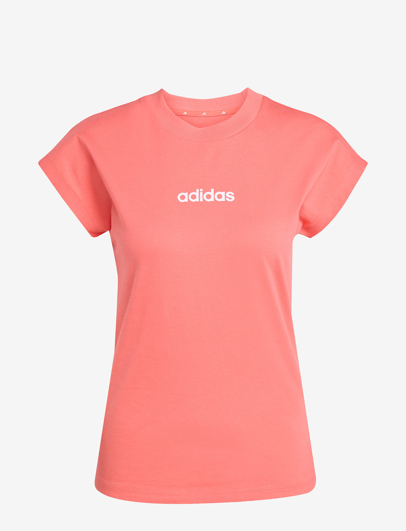 adidas Sportswear - W LIN SJ T - t-shirts - semtur/white - 1