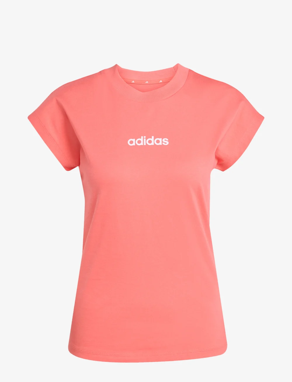 adidas Sportswear - W LIN SJ T - t-shirts - semtur/white - 1