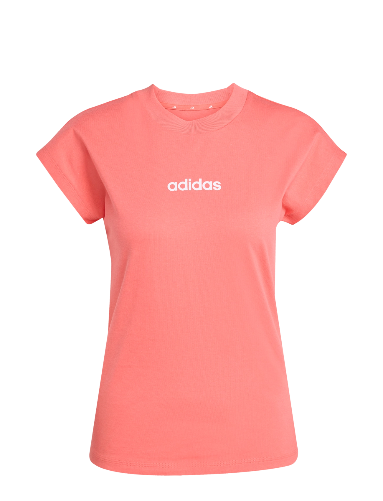 adidas Sportswear W LIN SJ T - adidas - SEMTUR/WHITE / pink/rose