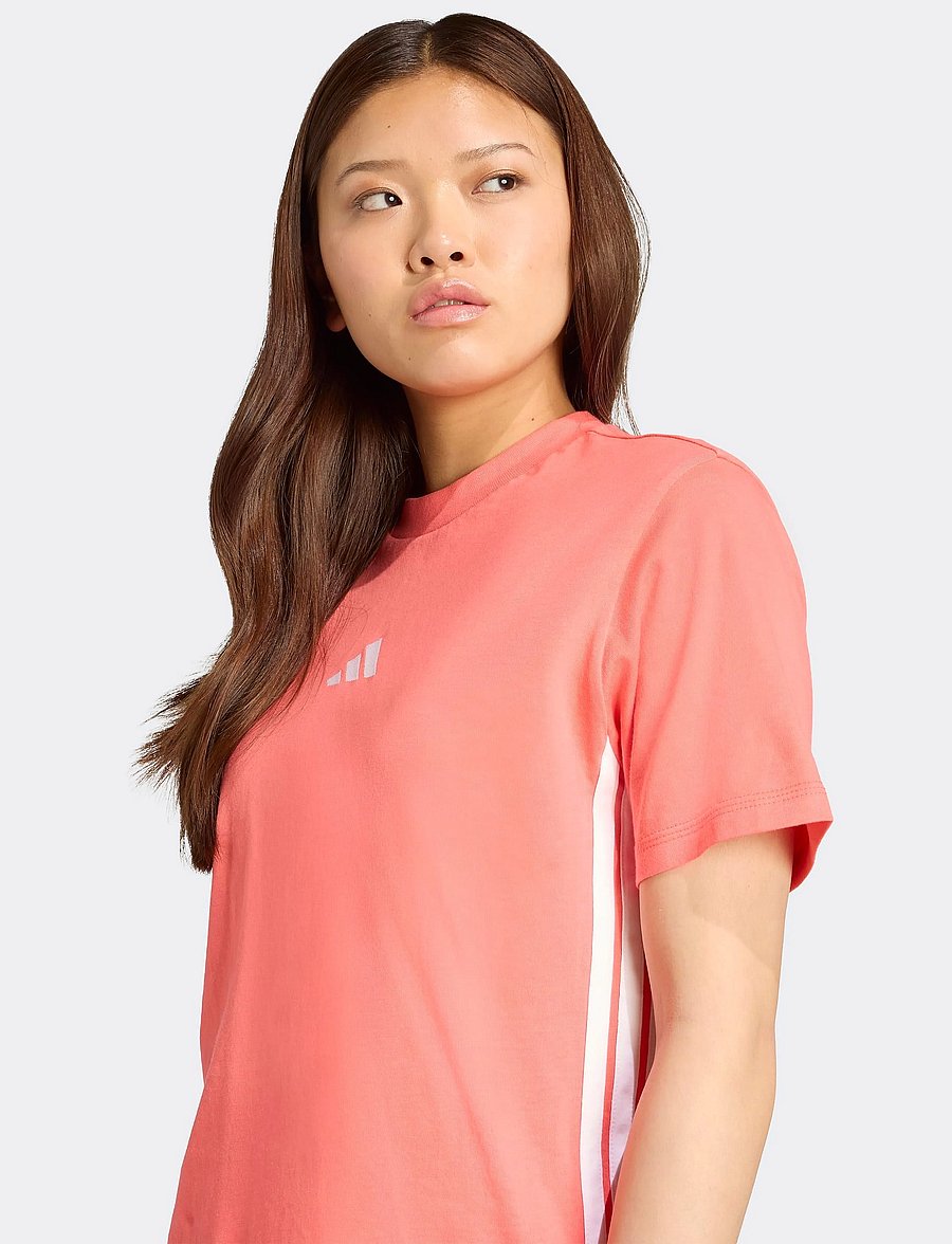 adidas Sportswear - W 3S SJ T - t-shirts - semtur/white - 3