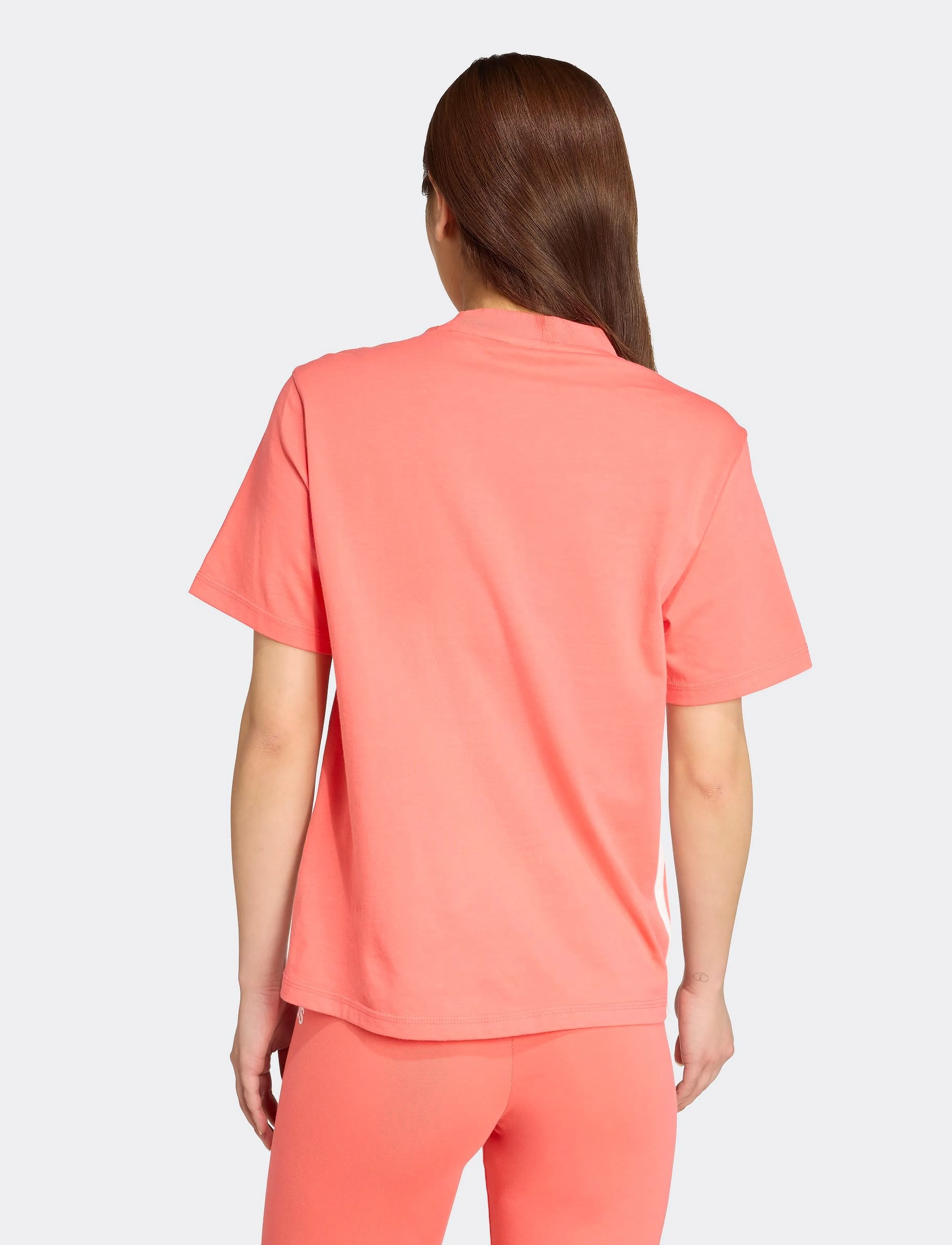 adidas Sportswear - W 3S SJ T - t-shirts - semtur/white - 4