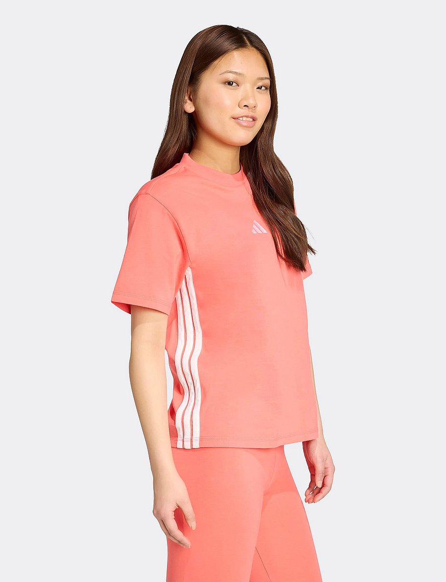 adidas Sportswear - W 3S SJ T - t-shirts - semtur/white - 5