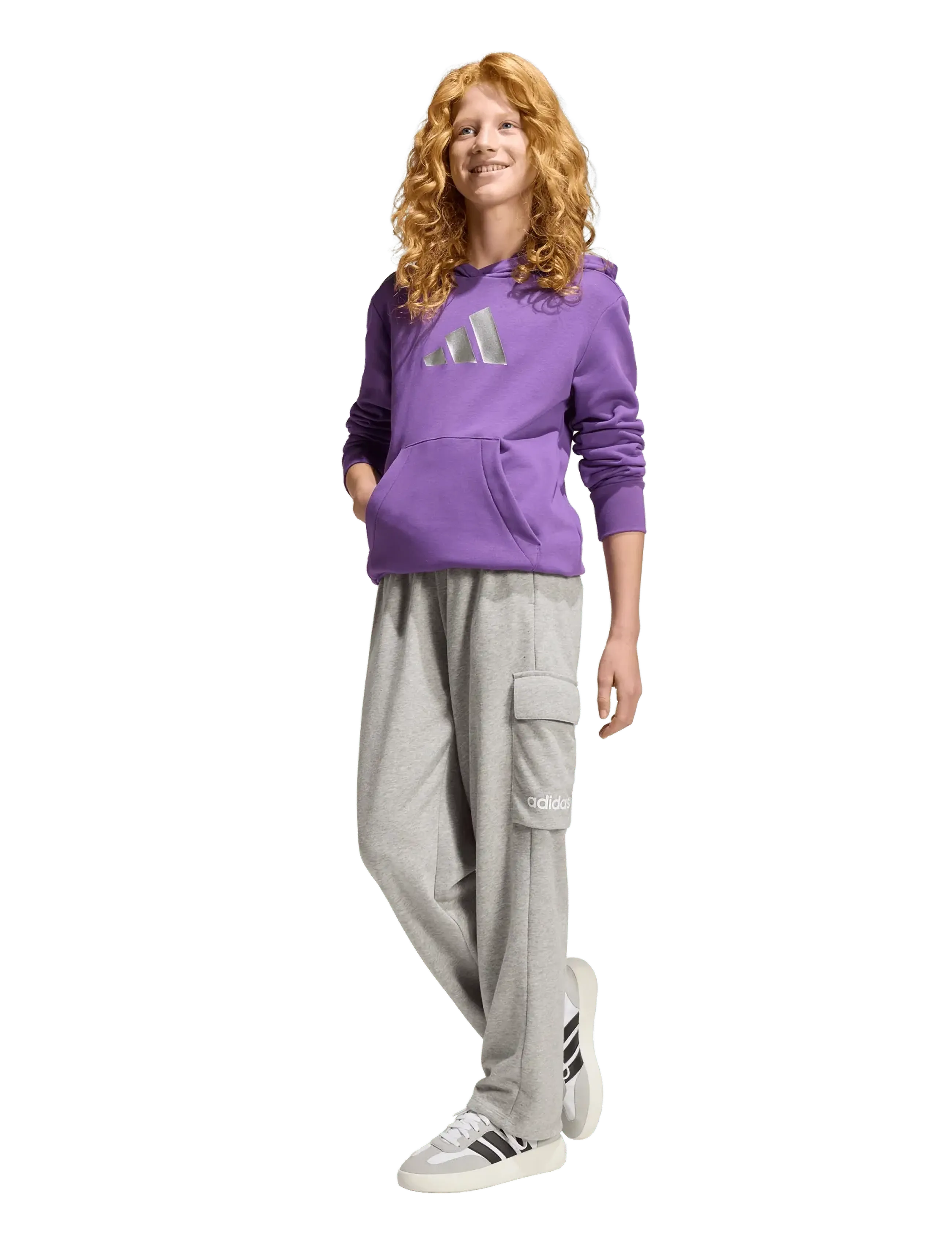 adidas Sportswear JG GLAM HD - Kapuzenpullover - ACTPUR/ICGOME / purple