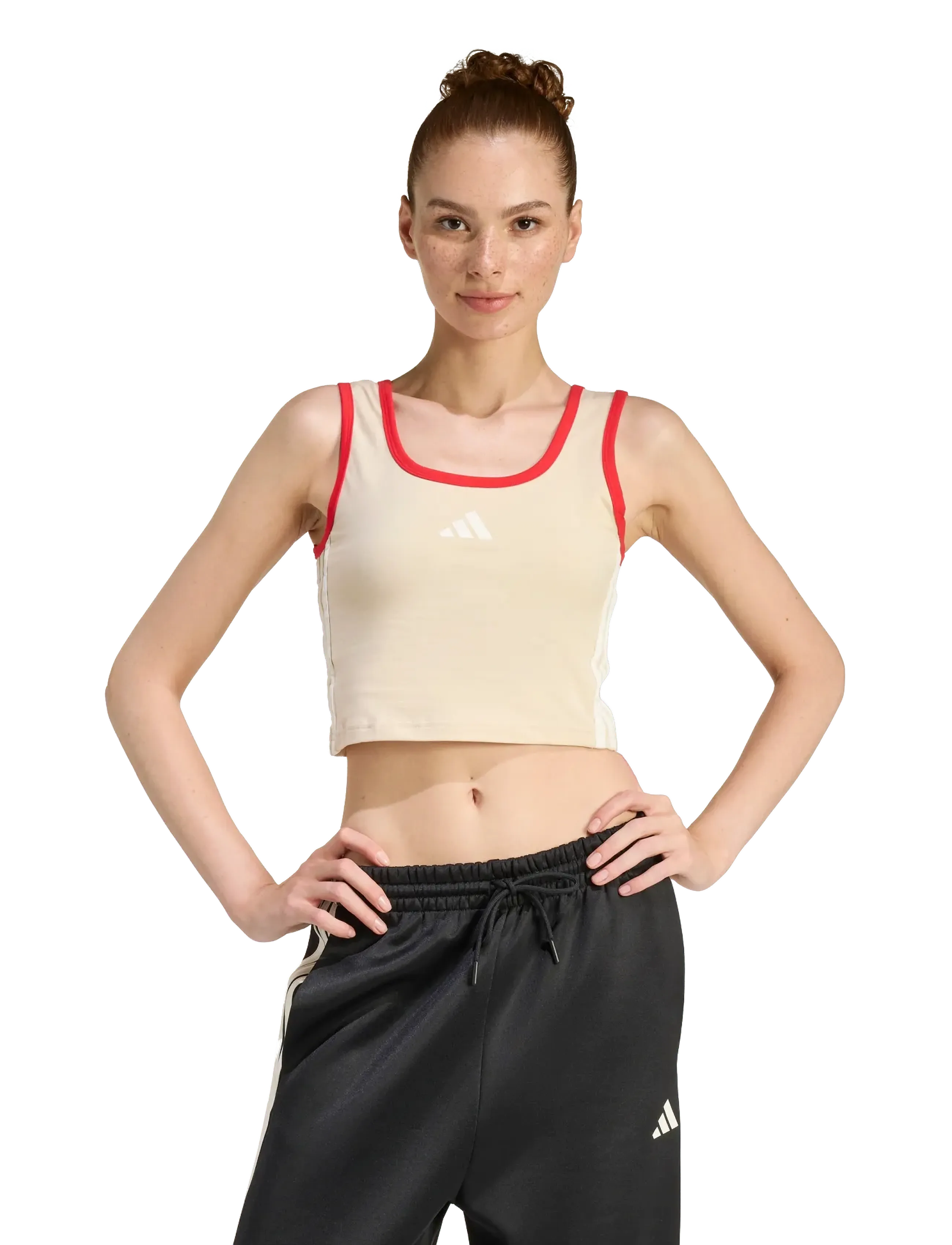 adidas Sportswear - W STADIUM TANK - toppe & t-shirts - crli/purrub/owhite - 5