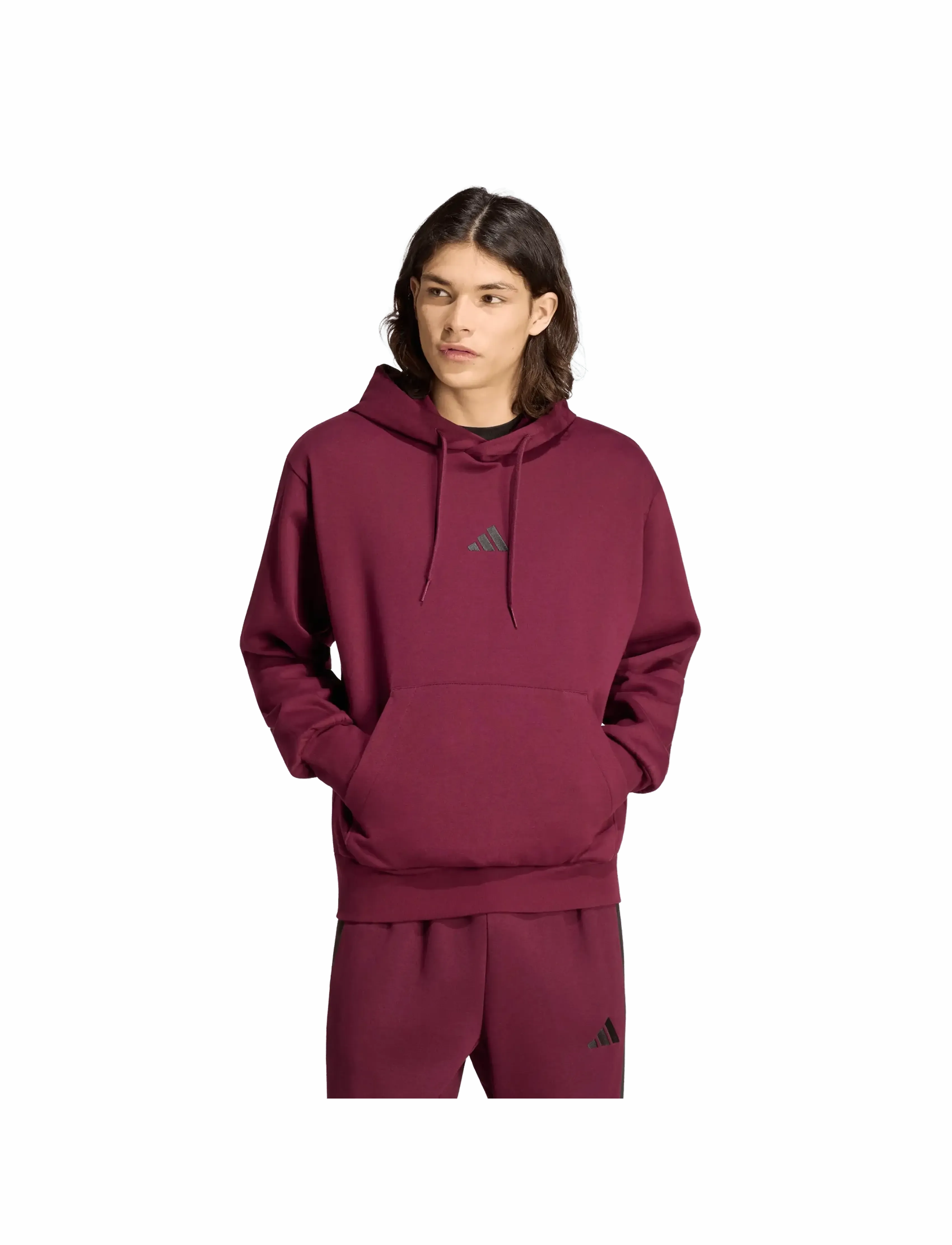 adidas Sportswear - M FEELCOZY HD - sweatshirts - maroon/black - 3