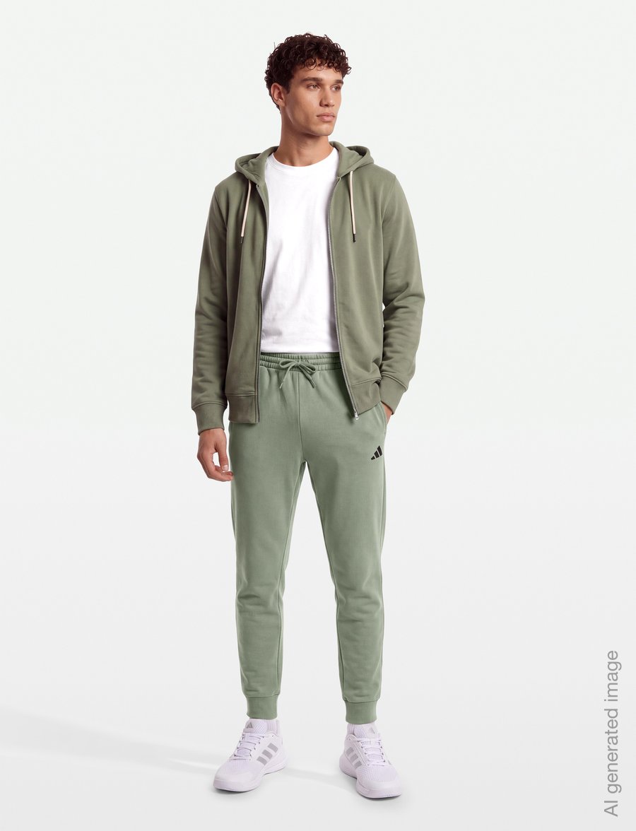 adidas Sportswear - M FEELCOZY PANT - pants - silpeb/black - 0