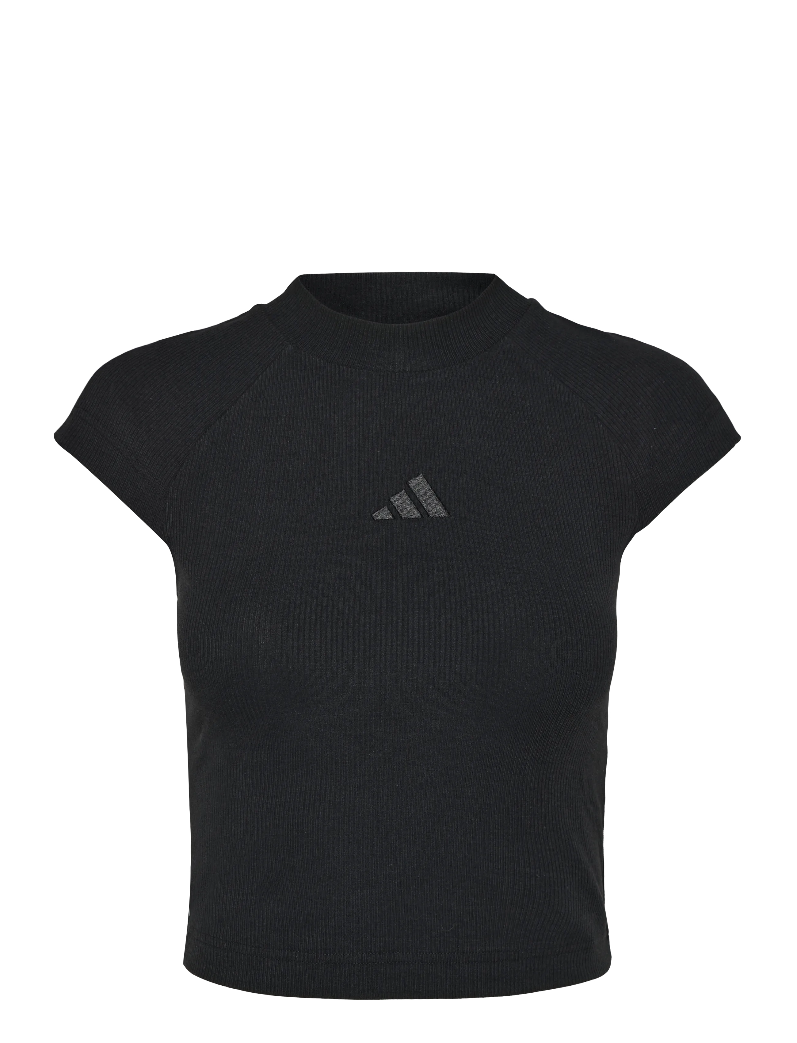 adidas Sportswear W AK SL RIB TEE - adidas - BLACK / black