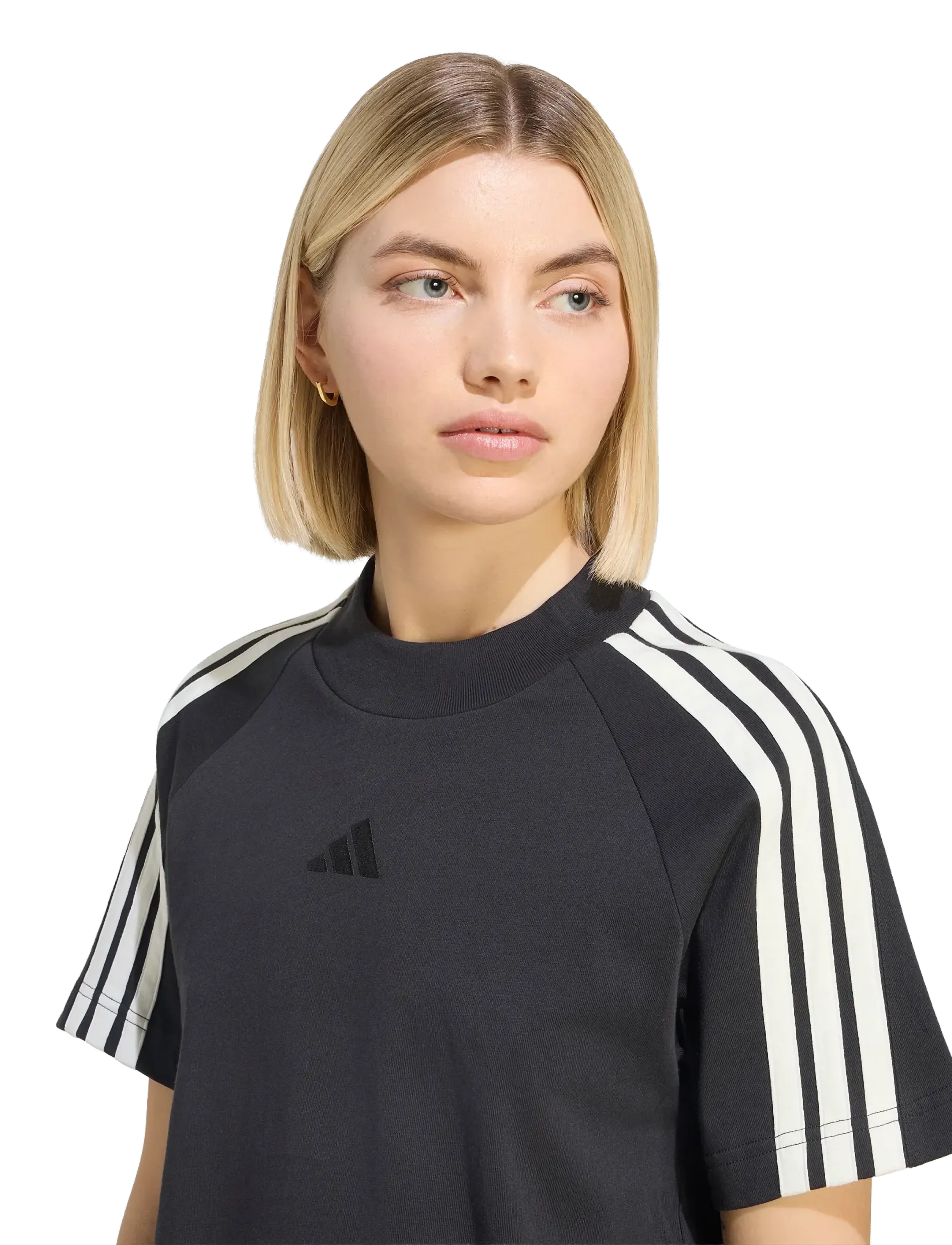 adidas Sportswear - W AK 3S TEE - alussärgid ja t-särgid - black/owhite - 3