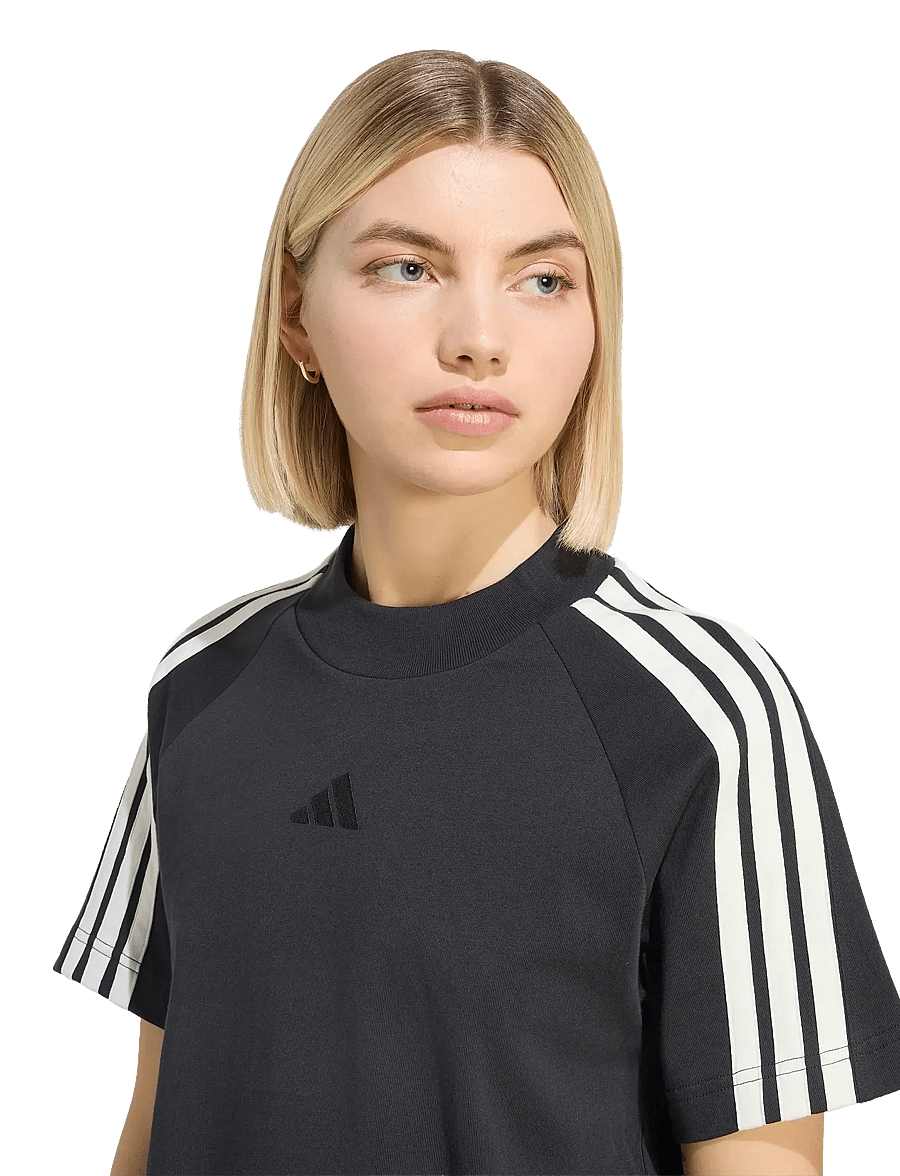 adidas Sportswear - W AK 3S TEE - t-shirts - black/owhite - 3