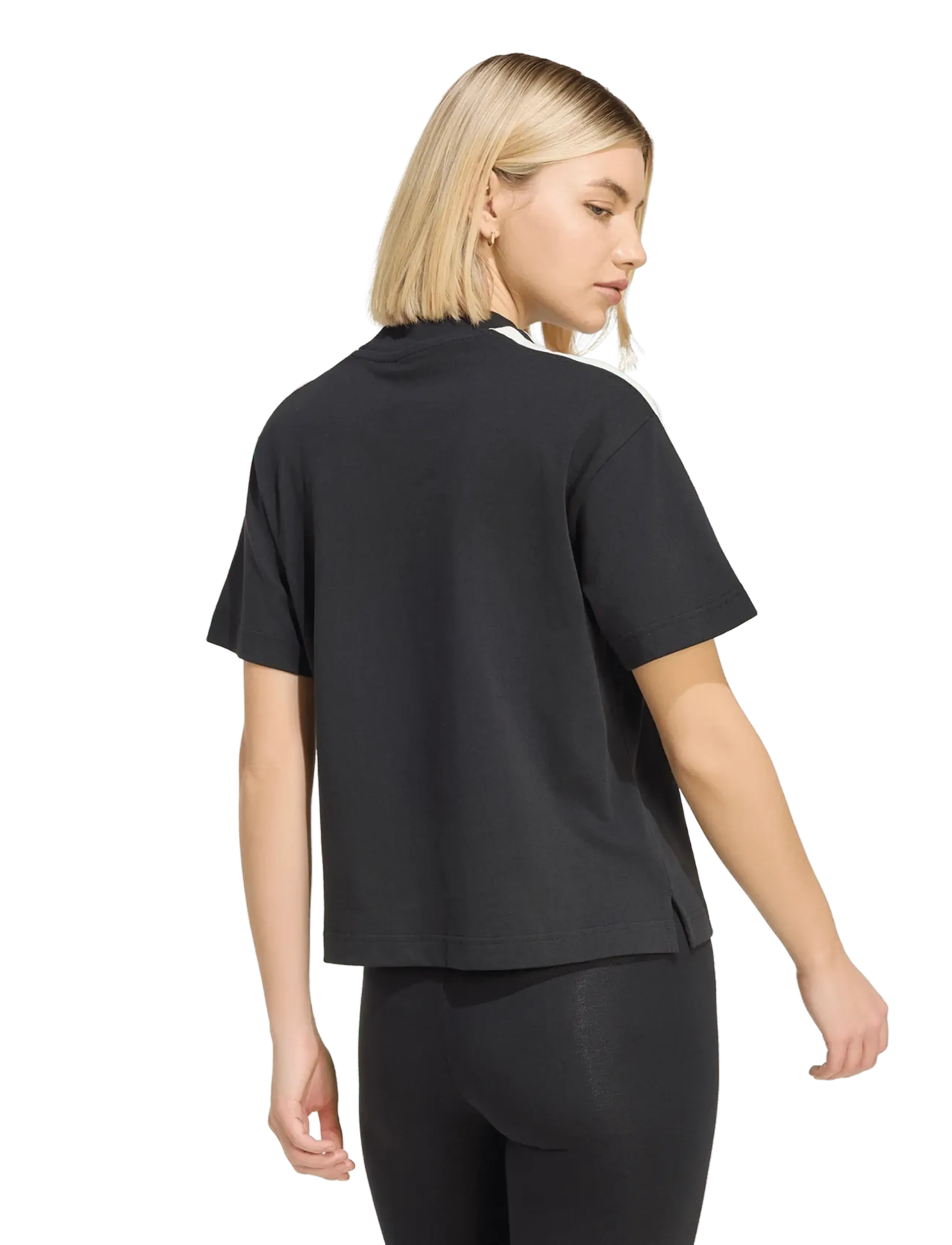 adidas Sportswear - W AK 3S TEE - alussärgid ja t-särgid - black/owhite - 4