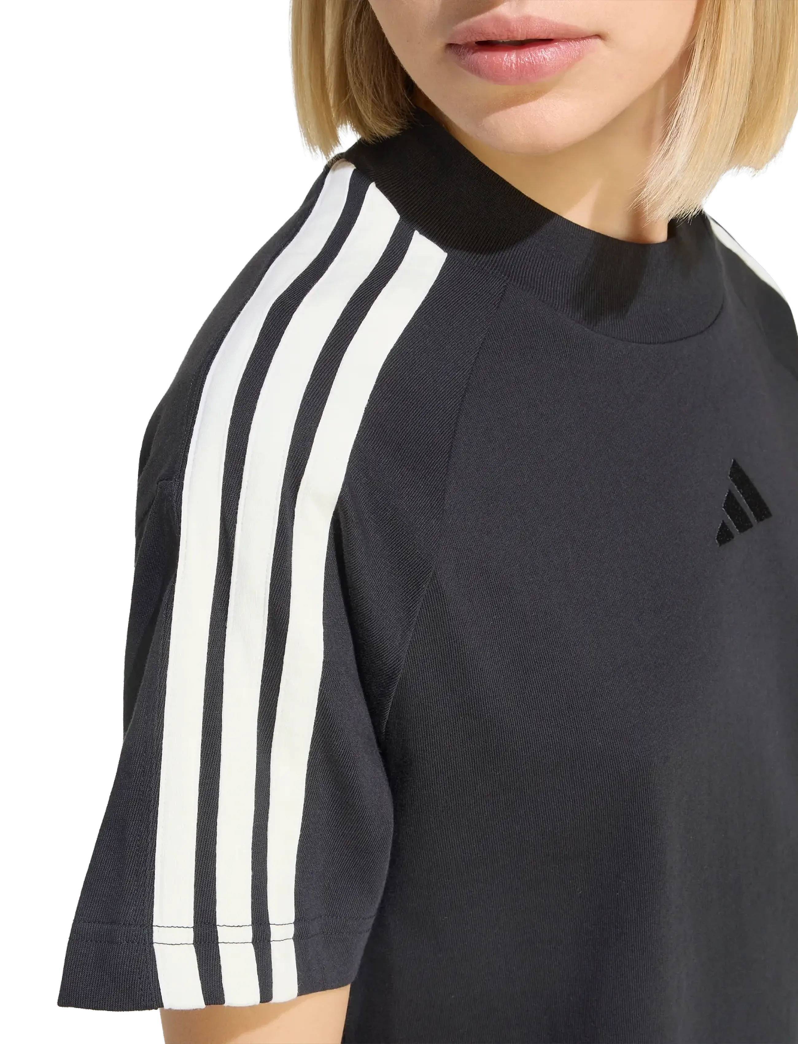 adidas Sportswear - W AK 3S TEE - alussärgid ja t-särgid - black/owhite - 5