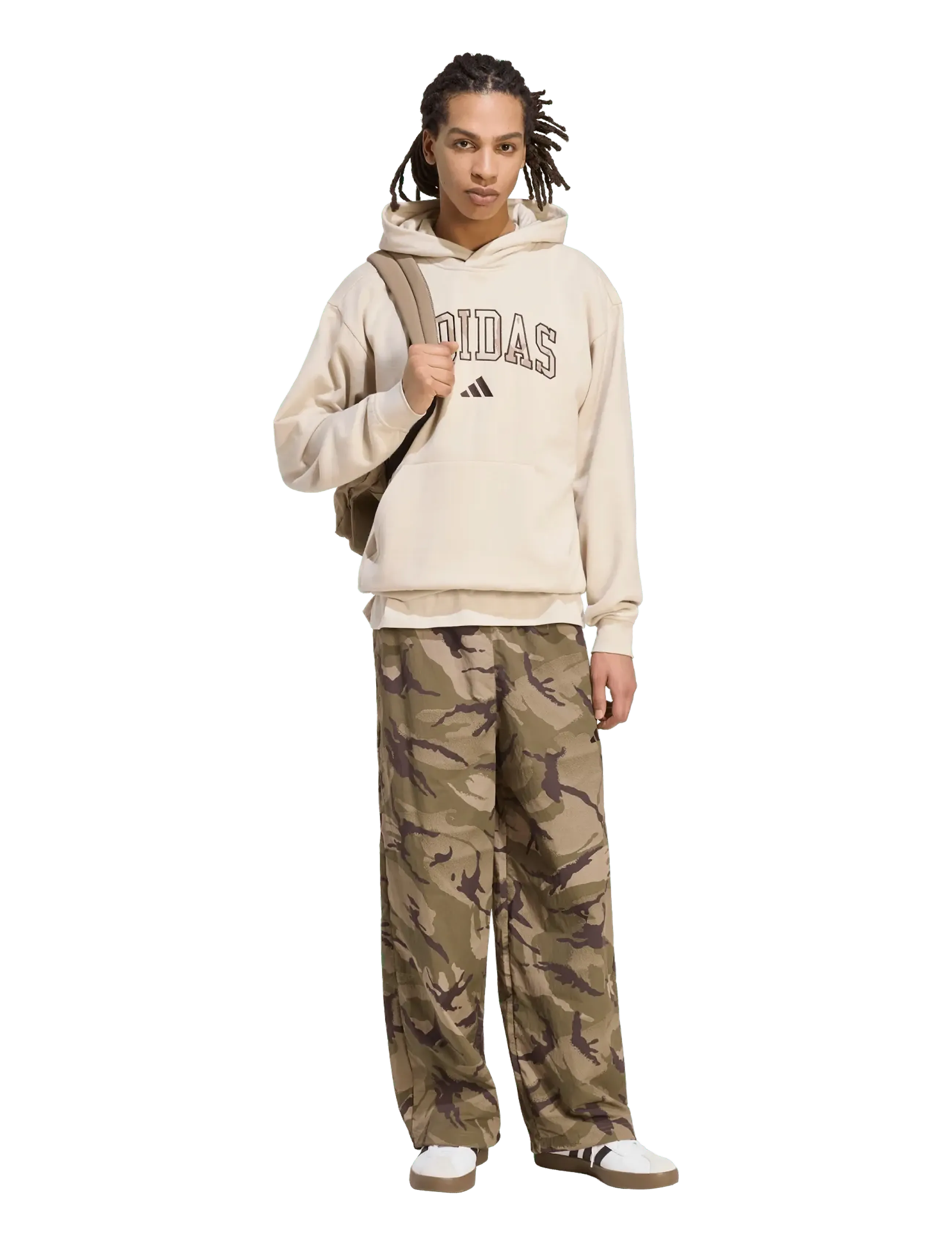 adidas Sportswear M Camo Print Hd, XS, Cream, Sport Sweatshirts & Hoodies > Sport Hoodies, Herre