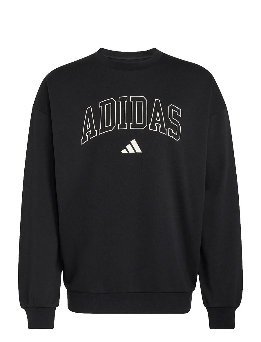 adidas Sportswear - M COLL FT CRW - alussärgid - black/owhite - 1