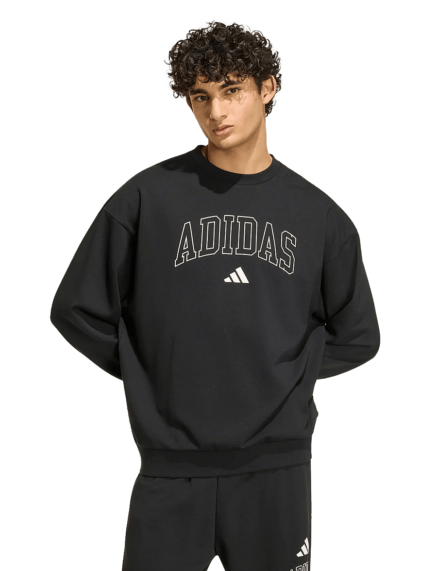 adidas Sportswear - M COLL FT CRW - alussärgid - black/owhite - 2