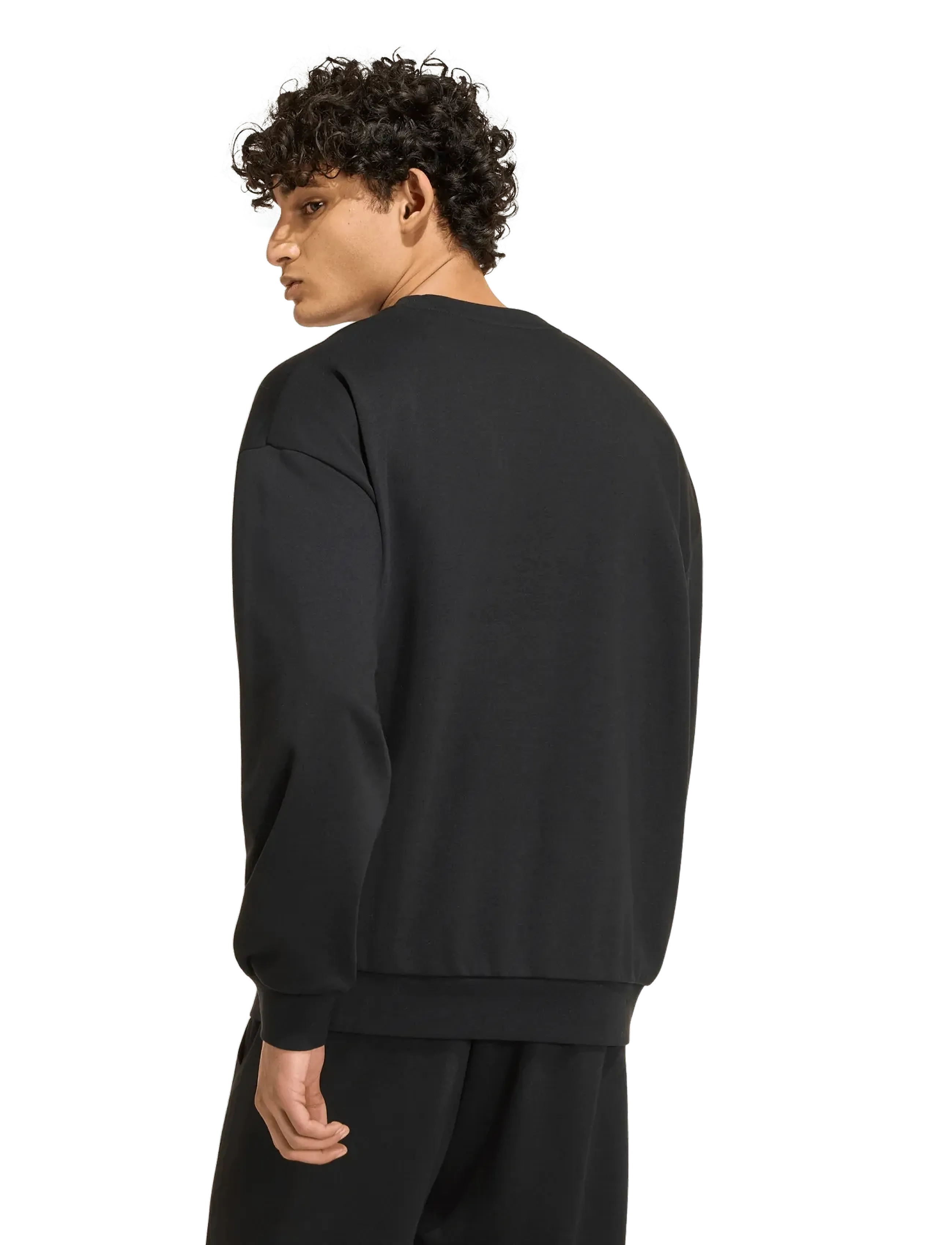 adidas Sportswear - M COLL FT CRW - black/owhite - 3