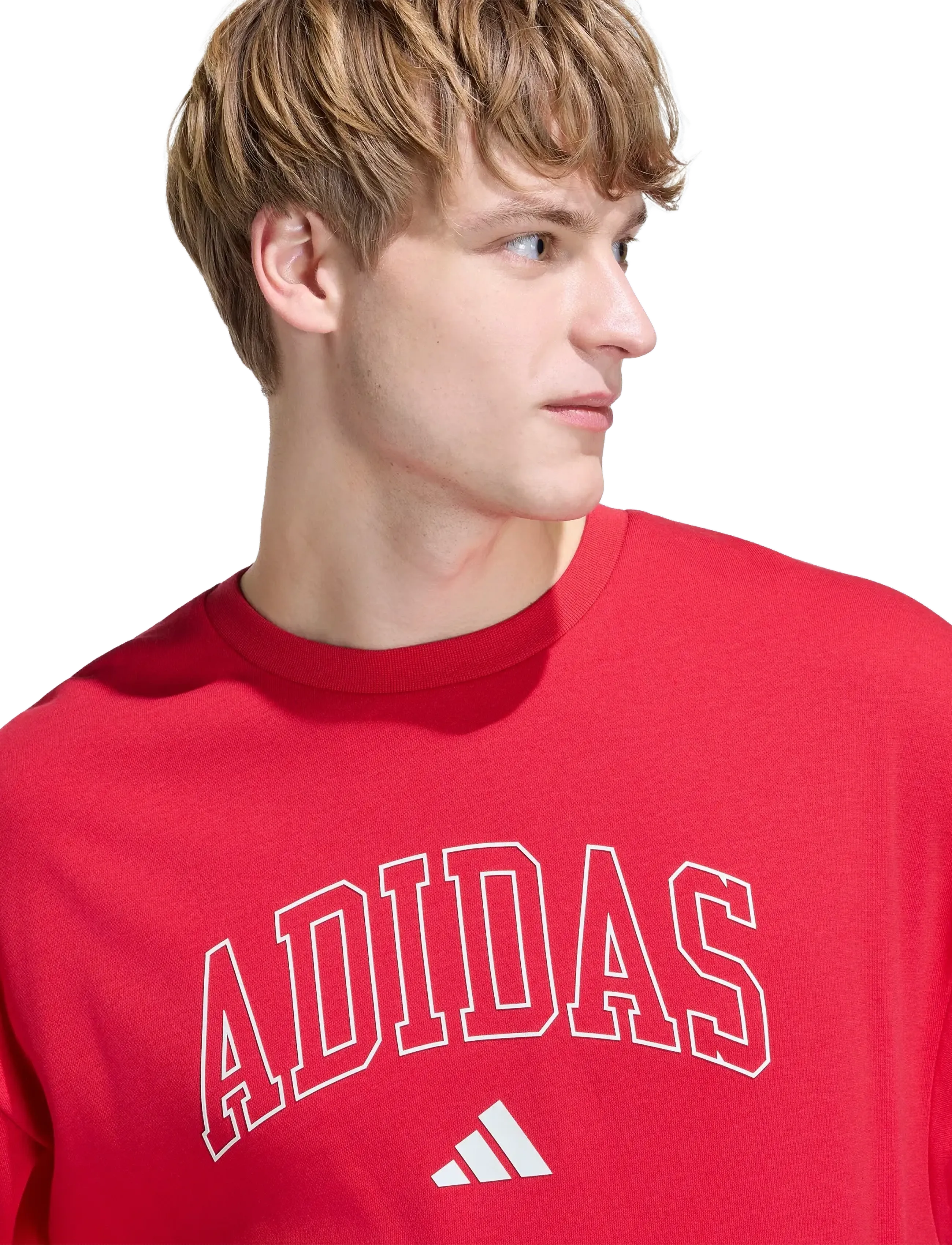adidas Sportswear - M COLL FT CRW - oberteile - purrub/ivory - 5