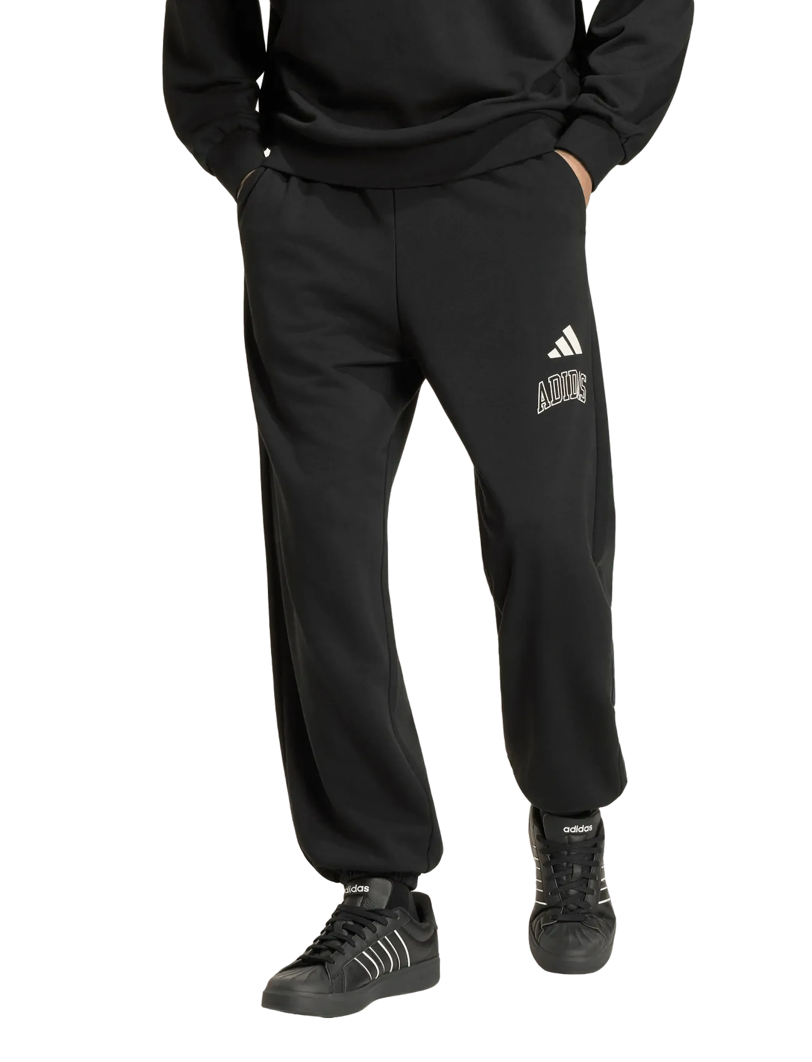 adidas Sportswear - M COLL FT PT - püksid - black/owhite - 3