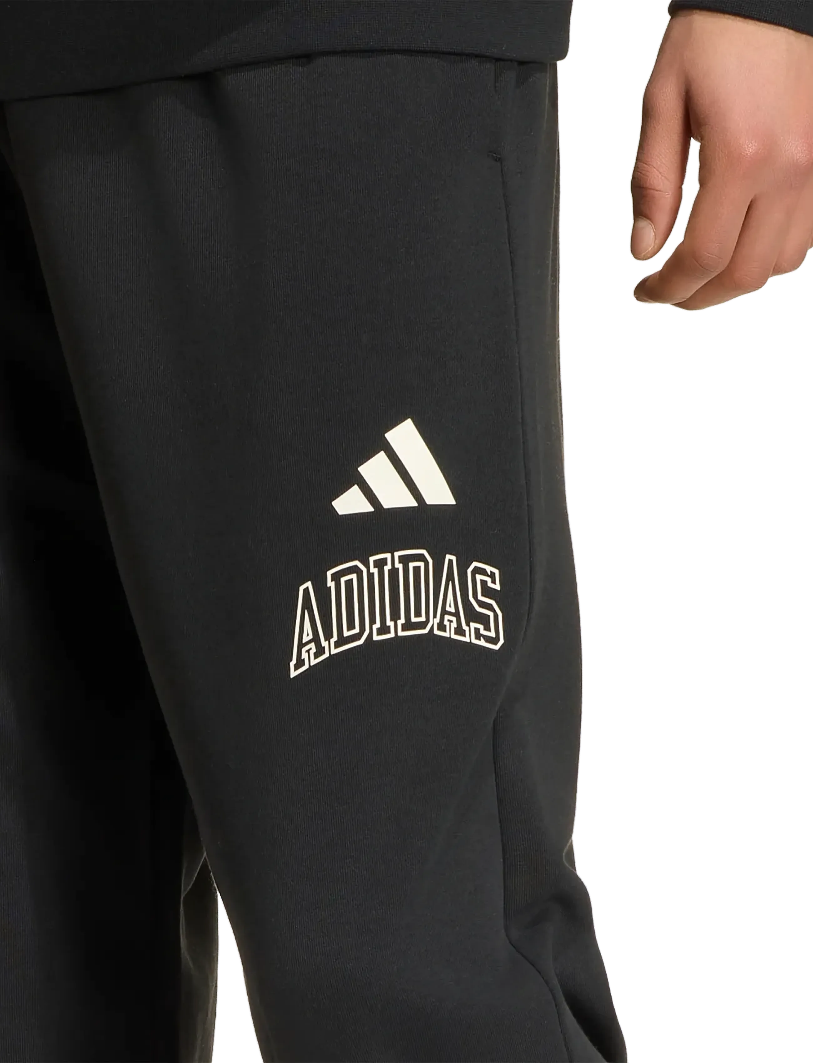 adidas Sportswear - M COLL FT PT - püksid - black/owhite - 5