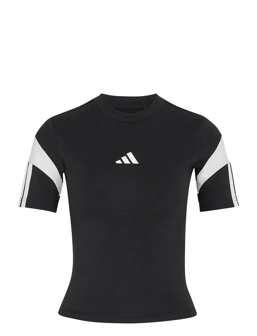 adidas Sportswear - W TIRO TOP - t-shirts - black/white - 1