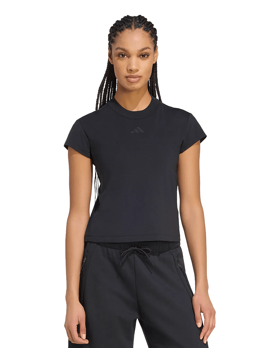 adidas Sportswear - W Z.N.E. BB TEE - t-shirts - black - 4