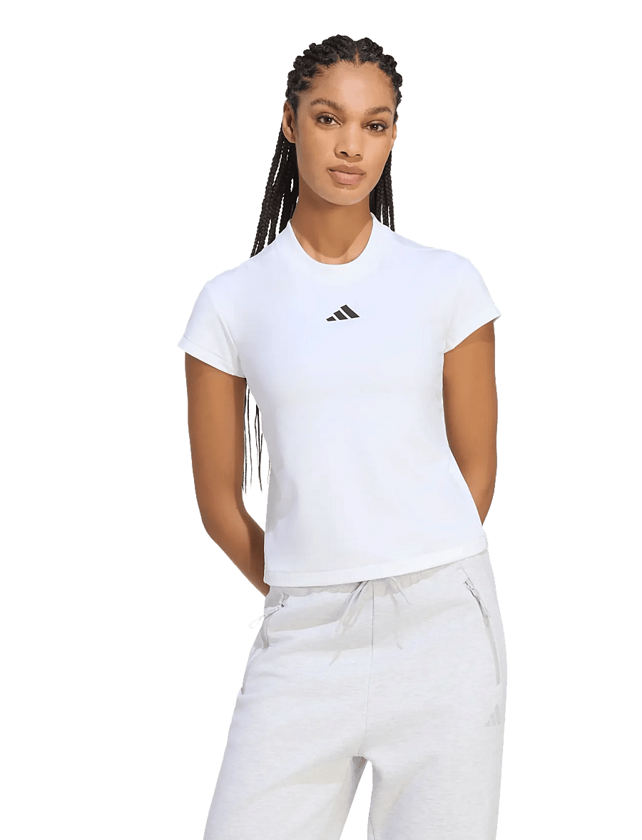 adidas Sportswear - W Z.N.E. BB TEE - t-shirts - white - 2