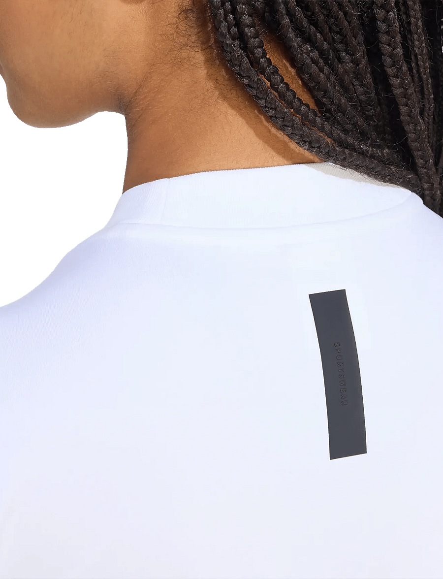 adidas Sportswear - W Z.N.E. BB TEE - t-shirts - white - 4