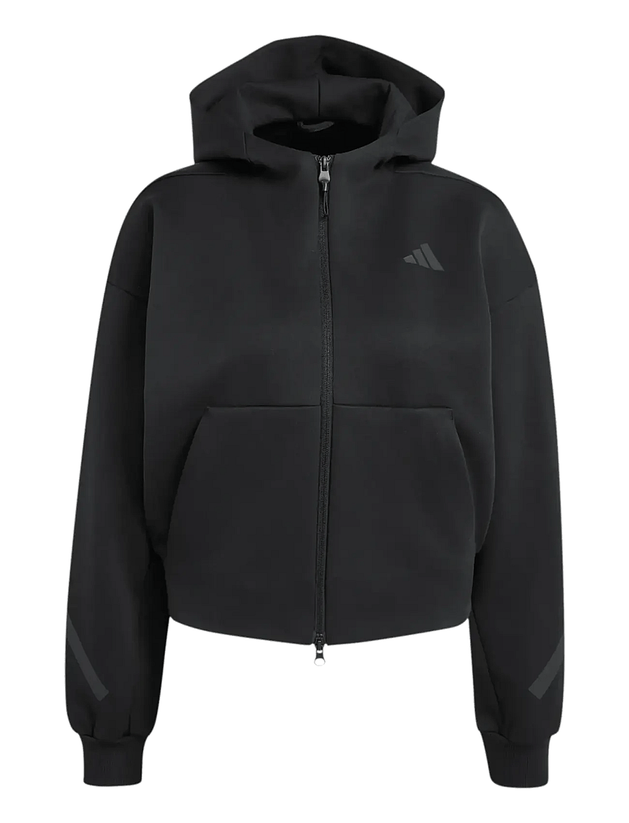 adidas Sportswear - W Z.N.E. CR FZ - overdele - black - 1
