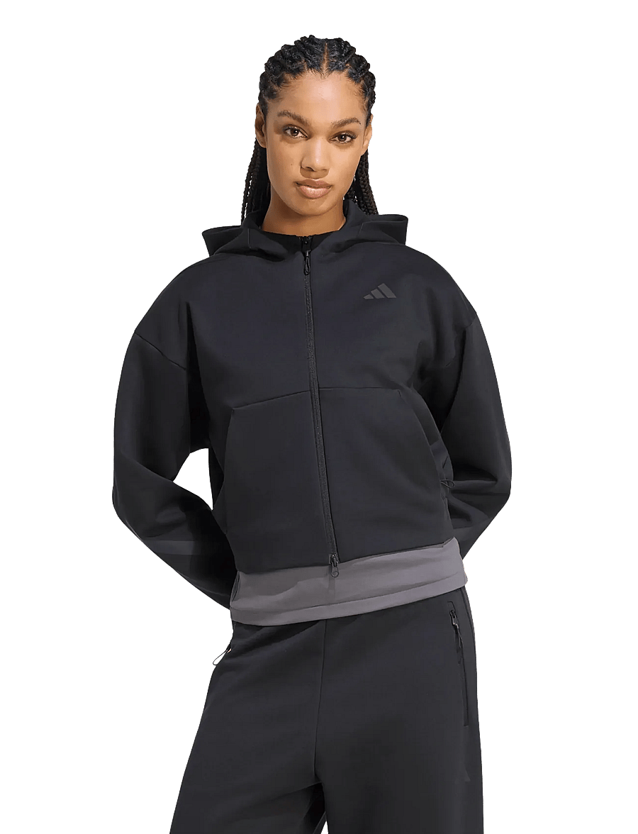 adidas Sportswear - W Z.N.E. CR FZ - overdele - black - 2