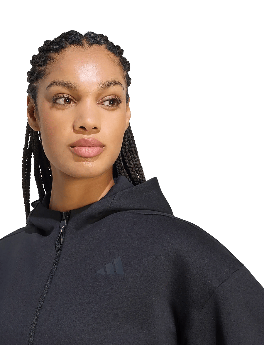 adidas Sportswear - W Z.N.E. CR FZ - overdele - black - 3