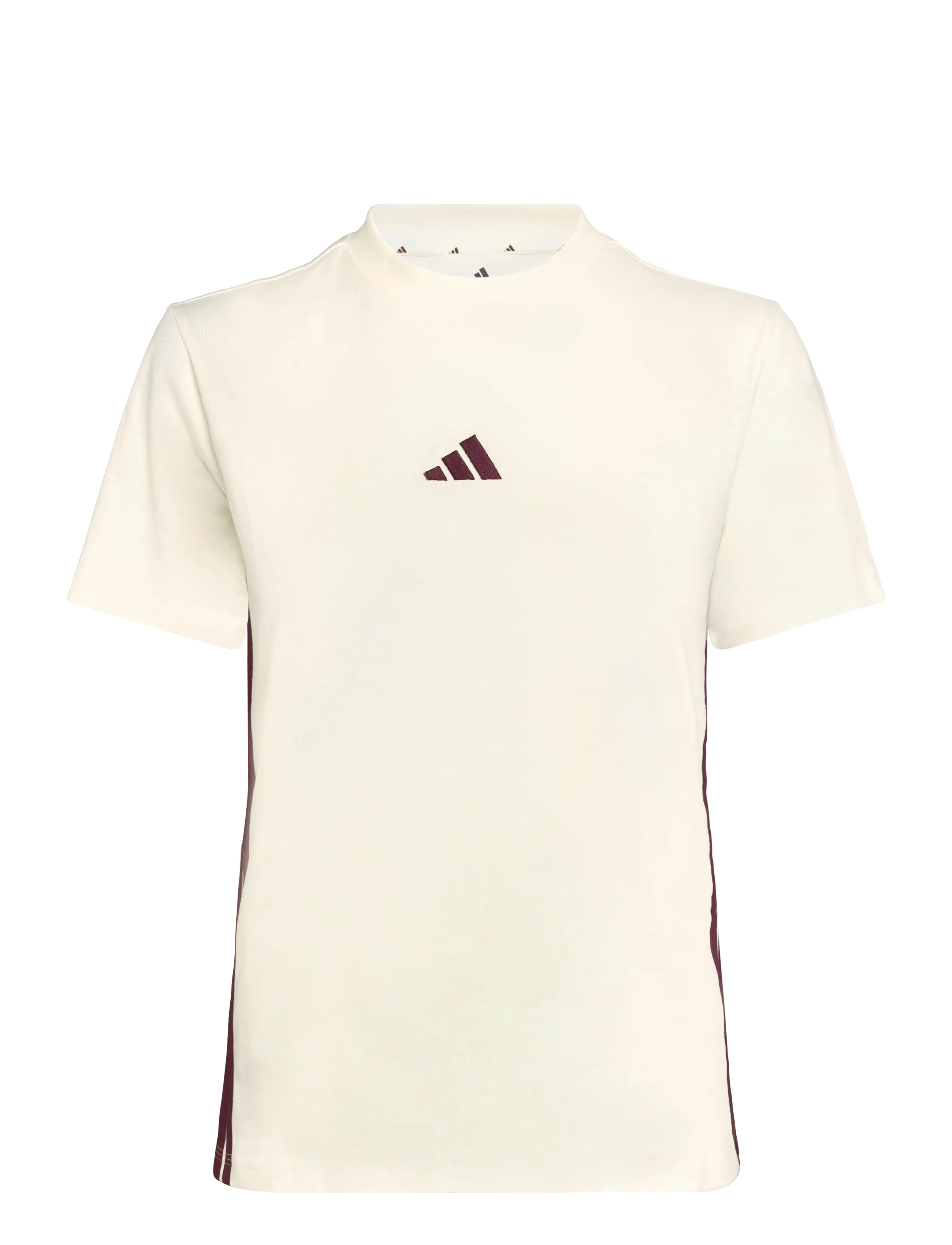 adidas Sportswear W 3S SJ T - Visa allt - IVORY/MAROON / cream