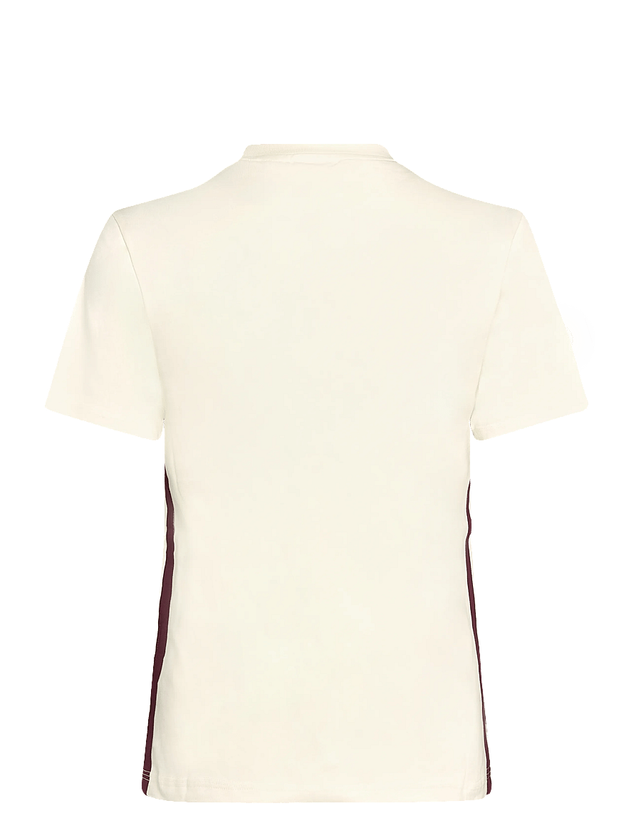 adidas Sportswear - W 3S SJ T - t-shirts - ivory/maroon - 1
