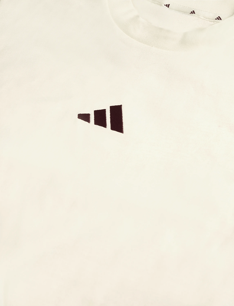 adidas Sportswear - W 3S SJ T - t-shirts - ivory/maroon - 2