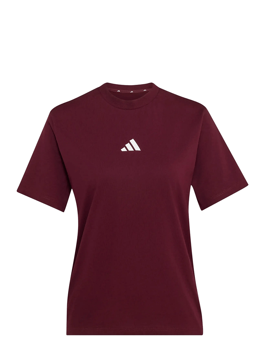 adidas Sportswear - W 3S SJ T - t-shirts - maroon/white - 1