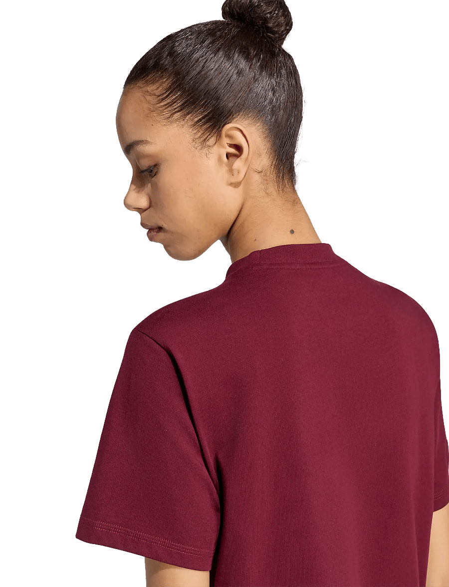 adidas Sportswear - W 3S SJ T - t-shirts - maroon/white - 4